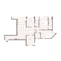 VJ Palladio Presidential Suites Balewadi 4 BHK Floor Plan Image